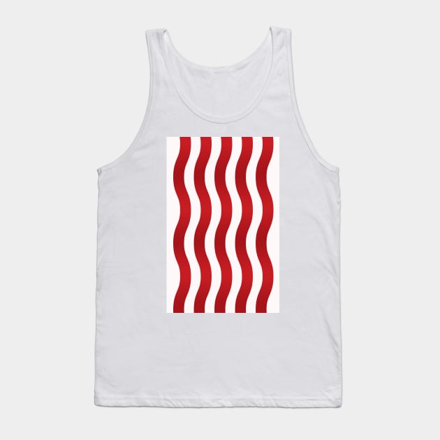 USA 1994 Retro Red and White Flag Stripes Tank Top by Culture-Factory